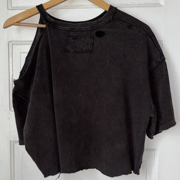 WE THE FREE HOLEY DISTRESSED CROPPED TEE - Picture 5 of 7